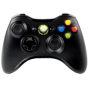 1x Official Genuine Microsoft Xbox 360 OEM Wireless Controller Black ~ TESTED